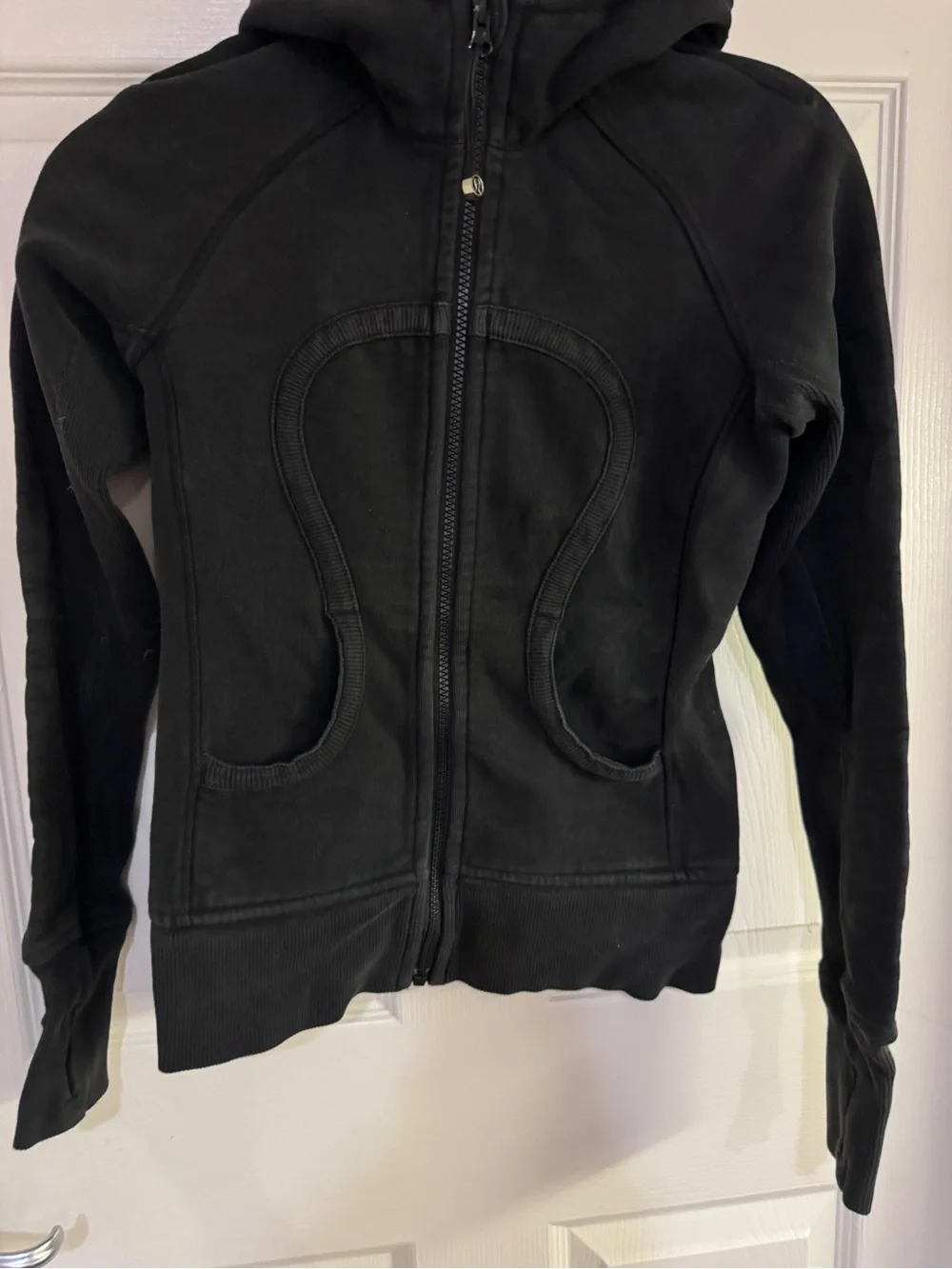 lululemon athletica Black Full-Zip Hooded Jacket